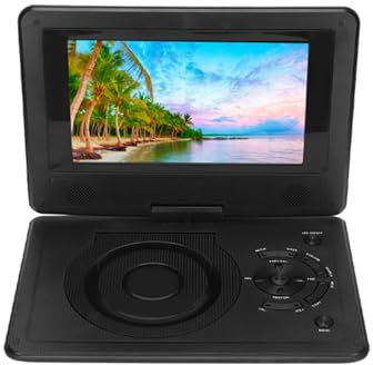 Tragbarer 8,5-Zoll-DVD-Player mit Großem Bildschirm, USB/SD-Karte & AV-Eingang/Ausgang, integrierter Kartenleser, Unterstützung PAL/NTSC/SECAM, 1500mAh (EU-Stecker)