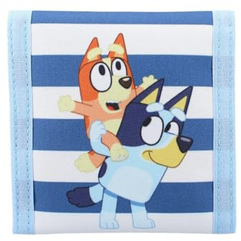 Mybagstory - Monedero para niño bluey - Azul | Para niños, escuela, guardería, vacaciones y 10 cm.