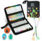 Ohuhu Acrylic Paint Pens, 1.5MM Brush Tips Acrylic Markers 24 Colours High Opacity Waterproof Lightfast Acrylic Pens for Colouring Rock Painting Cards Easter Eggs Wood Ceramic Canvas Glass Paint