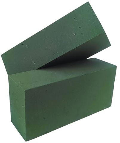 Floral Foam Bricks 23x11x8cm - Wet or Dry, Florist Grade - For Stunning Fresh & Artificial Flower Arrangements (Wet Foam (Green), 20)
