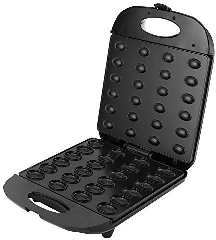 1400W Electric Nut Walnut Cake Maker, Biscuits Maker Kitchen Breakfast Machine with Non Stick Coating, Support Double Sided Heating, Walnut Cookie Mold Suitable for Home Kitchen Use(UK Plug)