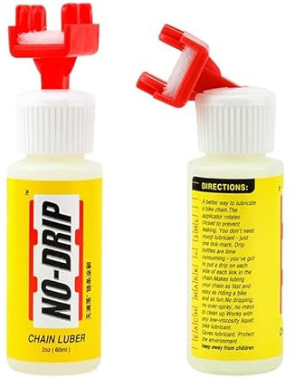 Upgraded Bike Chain Oiler - 2oz Bottle- No Dripping, No Over-Spray, No Mess, for Mountain Bike Road Bicycle Maintenance(Oil not Included)