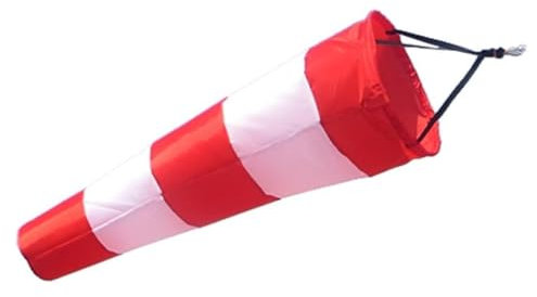 ZFZL Manica A Vento150 cm di Lunghezza Impermeabile Segnavento Rosso E Bianco Borsa for La Direzione del Vento Segnavento for La Misurazione del VentoBandiera