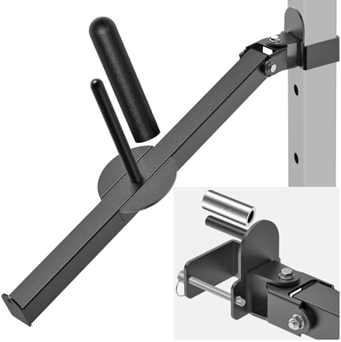 SELEWARE Braccio a Leva per Squat da 7,6 x 7,6 cm con Foro da 5/8 o 2,5 cm, Attacco per Rack per Squat Compatibile con Dischi di Peso da 2,5 cm e 5,1 cm, Supporta movimenti Verticali e Laterali