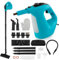 RELAX4LIFE Dampfreiniger, 1500W & 400ml, Mehrzweck-Dampfreiniger für alles mit 14 Zubehörteilen, Dampfreiniger Handgerät Chemiefrei, Hand Dampfreiniger für Boden, Polstermöbel, Auto, Küche, Bad (Blau)