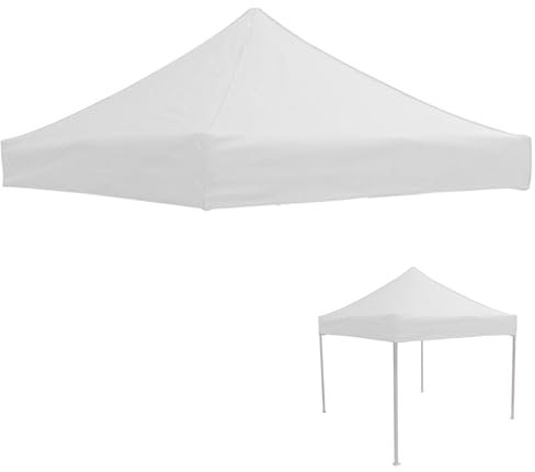 Bâche de rechange pour Toit de tente - Toile de tente à 4 angles - Bâche pour l'extérieur - Pour pavillons (blanc, 2 x 2 m)