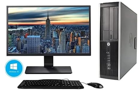 HP Elite 8200 SFF i5-2400 8GB RAM 250GB HDD Windows 11 Home Original con Pantalla 22 + Teclado, Ratón, DVD y WiFi USB (Reacondicionado)