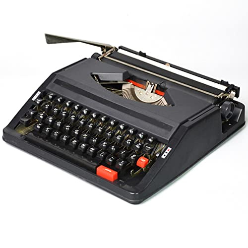 Manuell skrivmaskin bärbar - Vintage skrivmaskin för fjärrskrivande platser - Elegant & Sländare Classic Word Processor - Perfekt skrivmaskin för författare