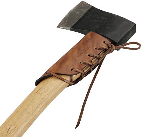 TOURBON Étui de Protection de Ceinture en Cuir léger pour poignée d'outil de Hache