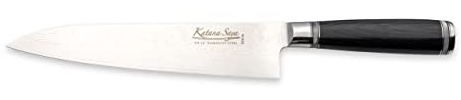 Katana Saya 20cm Gyuto Knife, 67-Layer VG-10 Damascus Stainless Steel, Pakkawood Handle, Silver