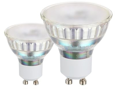EGLO GU10 Lampe 2er-Set, 2 LED Spots, Reflektorlampe je 4,8 Watt (entspricht 35 Watt), 400 Lumen, Leuchtmittel warmweiß, 3000 K, Glühbirne Ø 5 cm