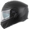 MTR K-4 Evo Klapphelm, als Jethelm & Integralhelm ECE 22.06 Geprüft, Motorradhelm mit Sonnenvisier, Mopedhelm mit Komfort-Innenfutter, Motorradhelm Herren & Damen, Matt Schwarz, S