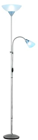 Deckenfluter dimmbar mit Fernbedienung LED Stehlampe, bewegliche Leselampe, RGB Farbwechsel, warmweiß, DxH 28 x 180 cm