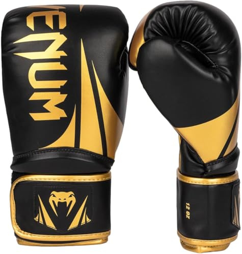 Venum Challenger 2.5 Guanti da Boxe - Nero/Oro - 10-Oz