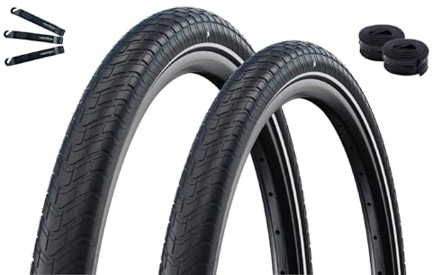 Schwalbe Motion Big Apple cykeldäck RaceGuard ADDIX Green E-25 svart + reflex 50–305 (16 x 2,0)
