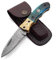 Dessi Handmade damascus steel blade folding knife. Blade length under 3 inches. Legal to carry.1644