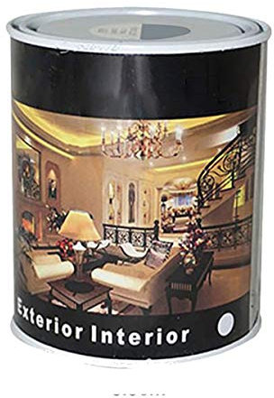 H HANSEL HOME Pintura Esmalte al Disolvente para Madera y Metal, Pintura Alquidica de Rápido Secado para Superfícies Interiores y Exteriores(Gris Perla, 375 ML)