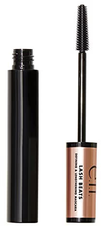 e.l.f. Lash Beats Mascara, Lengthening Formula for Mega Long Lashes, Creates Natural-Looking Long & Defined Lashes, Pitch Black, 1.1 Oz (10mL)