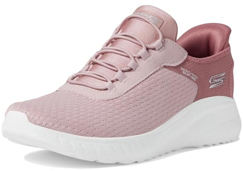 Skechers Bobs Squad Chaos, Zapatillas para Mujer, Blush Mesh, 35 EU
