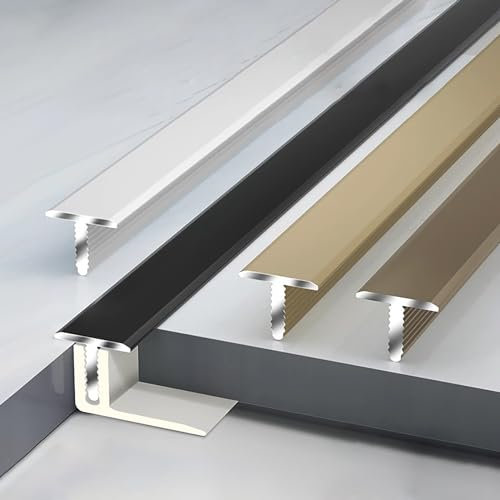 Raouoae Perfil Angular De Aluminio Para Baldosas 135cmx2, Tira De Transición De Metal Para Piso, Perfil De Esquina Para Umbral De Puerta, Tira De Borde De Metal Para Suelo, Perfil De Riel Para Baldosa
