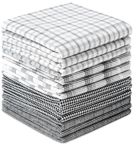 AUYAO Taschentücher Herren, 12 Stück Baumwolle Stofftaschentücher Set, Traditionelle Taschentücher Stoff Herren Handkerchief, Wiederverwendbar Herrentaschentücher, 40cm x 40cm(C)