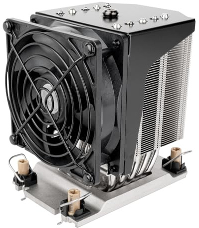 SilverStone Technology XE04-4677 4U SFF Server/Workstation CPU Cooler for Socket Intel LGA4677, SST-XE04-4677B (Black+Black)