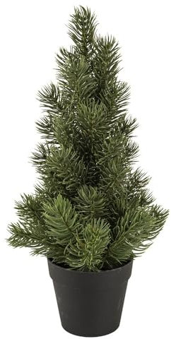 Ideen mit Herz | Tannenbaum im Topf | Künstlicher Weihnachtsbaum | Tisch-Deko | Weihnachten | 33cm hoch