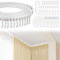 Flexible Gardinenschiene 5m, Vorhangschiene Deckenmontage, Curtain Rail mit Stummen Rollen, Gardinen Schienensystem, Duschvorhangstange U Form, fur Raumteiler, Duschvorhänge, Schlafzimmer, Balkone