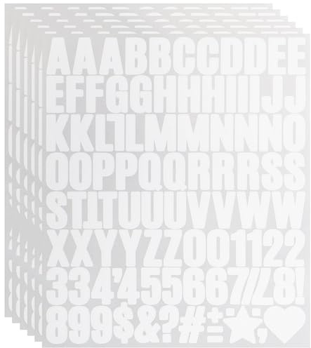 1 Inch Small Vinyl Letters Number Stickers, Self Adhesive Alphabet Sticker
