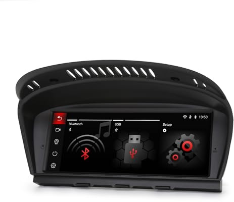 Radio Coche Estéreo Navegador Linux para BMW 3/5/6er E90 E91 E92 E93 E60 E61 E63 E64 2005-2008 con Sistema CCC GPS Inalámbrico CarPlay Android Auto USB WiFi Bluetooth 5.1 Idrive 8,8 Pantalla táctil