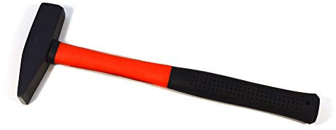 Martello da falegname, 1500 g, con manico in legno, in acciaio per utensili