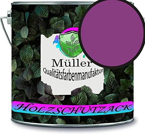 Müller - Vernice protettiva per legno, resistente alle intemperie, protezione a lungo termine dagli agenti atmosferici, colore protettivo per legno RAL 4008, colore: viola segnaletico