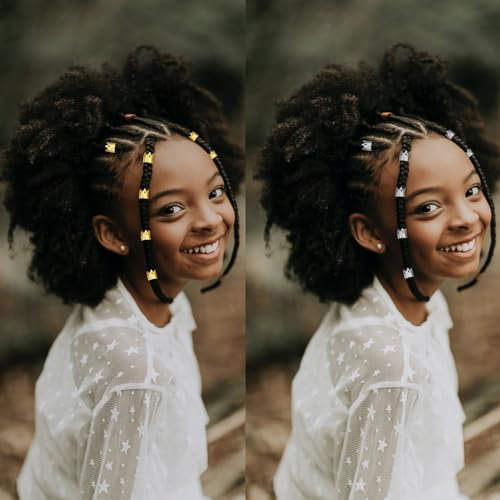 Flosius 120 Stück Krone Dreadlock Haarschmuck für Frauen Zöpfe Gold Dreadlock Zubehör Silber Verstellbare Haarzopfringe Perlen Manschetten Eisen Flechten Haarring Silber Dekoration Clips (A)