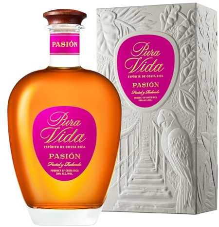 EL PASADOR DE ORO - Pasión - Espirituoso a Base de Ron XO y Maracuyá - Origen Guatemala - 38% De Alcohol - Botella 700 ml