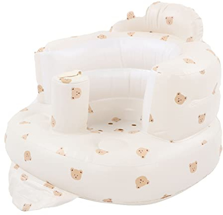 Hosie Silla Inflable Para Bebés, Asiento De Apoyo Con Suelo De Tacto Suave, Soporte Para Cama Y Baño Infantil