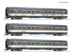 Roco 74018 H0 set om 3 Eurofima vagn Alex landsbanan
