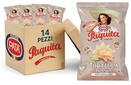PATA | Paquita Tortilla Blanca, Senza Glutine, Con Olio di Semi di Girasole, Fonte di Iodio, 10x150g
