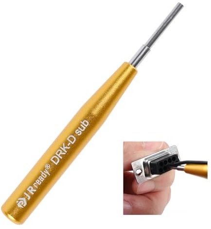 JRready DRK-D sub avstängningsverktyg avtagbar TE/HARTING/MIL-DTL-24308 D SUB-serien WAIN serie massiva kontakter anslutningsklämmor upplåsningsverktyg för stationär dator D SUB-gränssnittskontakt