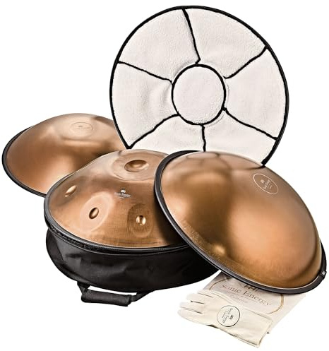 Sensory Handpan Drum, Stainless Steel 11 Notes, 440 Hz—With Bag and Cover