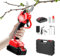Tijeras de podar eléctricas con batería, 40 mm, 21 V, motor sin escobillas, tijeras de podar eléctricas, cuchillas SK5 con bloqueo de seguridad, tijeras de podar con batería para árboles frutales,