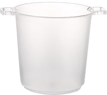 ZJFHEYUO Hochwertiger Eiskübel, tragbarer Kleiner Eiskübel aus Edelstahl für Bars, Weinfässer für KTV-Bars und Clubs mit Netz-Eiskübeln/Silber