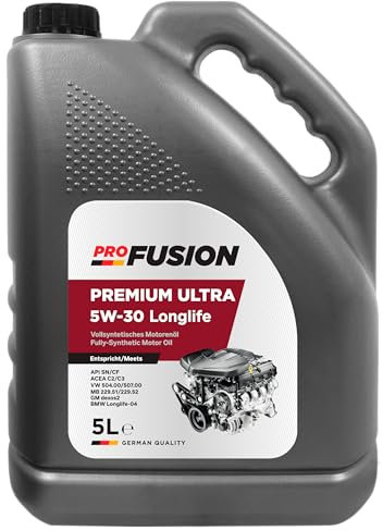 ProFusion Aceite para Motores Gasolina y Diésel 5W-30 C3 – Lubricante Sintético para Coche LongLife – 5L