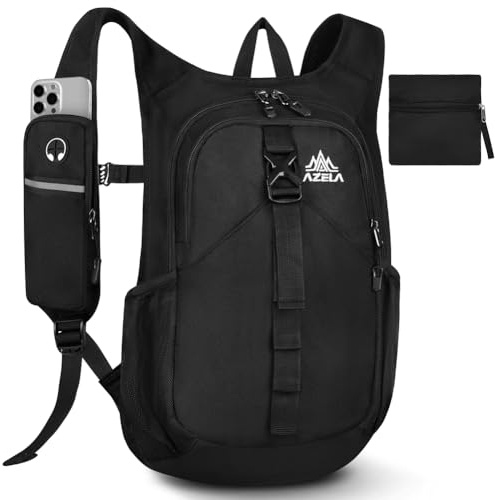 HOTUT Wanderrucksack Leichter, 15L Herren Kleiner Rucksack Wandern Damen Leicht Daypack Tagesrucksack mit Handytasche, Faltbarer Trekkingrucksack für Bergsteigen Wandern Camping Outdoor Travel