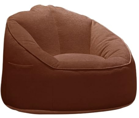 SHBHWS Sittsäck utan stoppning, vattentätt, utomhus, perfekt för vardagsrum, trädgård, strand, soffa och säng för avkoppling inomhus och utomhus (soffbrun)