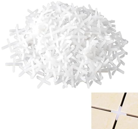 HattusaShield 500 distanziatori per piastrelle, 2 mm, in plastica trasparente, distanziatori a croce per un posizionamento accurato, fai da te, pavimentazione, piastrelle, lastre da giardino