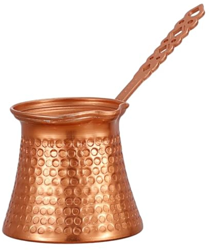 Caffettiera turca Caffettiera turca in rame vintage da 330 ml con manico per la cucina del tè al burro e al latte
