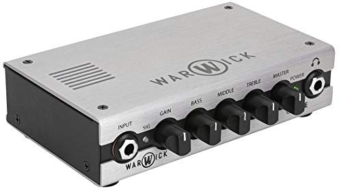 Warwick Gnome 200W Pocket Bass Amp Head: Amplificatore per basso, 200W, 4 Ohm (280W), 8 Ohm (180W), 4 bande, 1 canale, Jack 6,35 mm, Contrabbasso