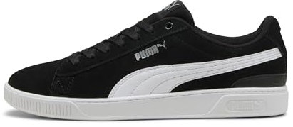 PUMA Women's Vikky v3 Sneaker, Black White White Silver, 6 UK