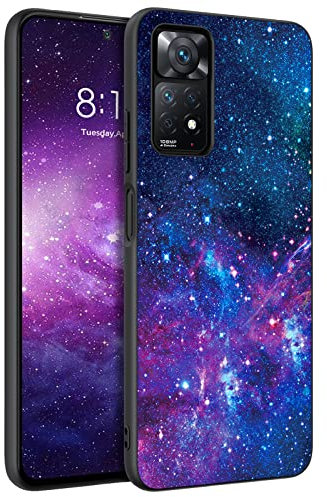 BENTOBEN für Xiaomi Redmi Note 12 Pro 4G Hülle Handyhülle Leuchten im Dunkeln Slim dünn Fluoreszenz Lila Nebula PC Schale TPU Bumper Kratzfest Schutzhülle Hülle für Xiaomi Redmi Note 11 Pro 4G/5G
