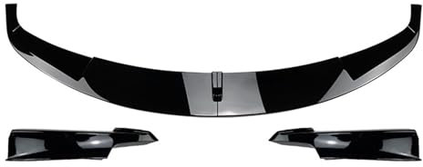 Auto Frontlippe Frontspoiler,für BMW F30 F31 F35 M-Tech 320i 328i 330i 335i 340i 316d 318d M-Sport 2012-2019,Frontlippe Spoiler Protector Splitter Kit,A-Gloss Black